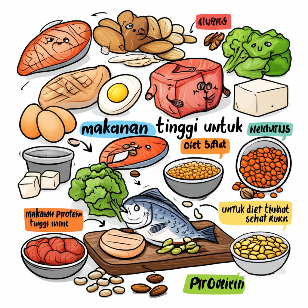 Makanan protein tinggi untuk diet sehat kurus