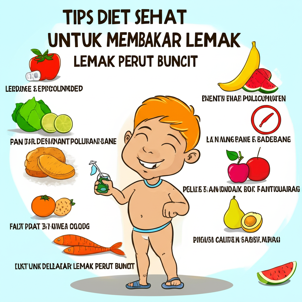 Tips diet sehat untuk membakar lemak perut buncit